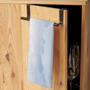Pastell Himmel och Fluffiga Moln Dröm 1 Kökshandduk