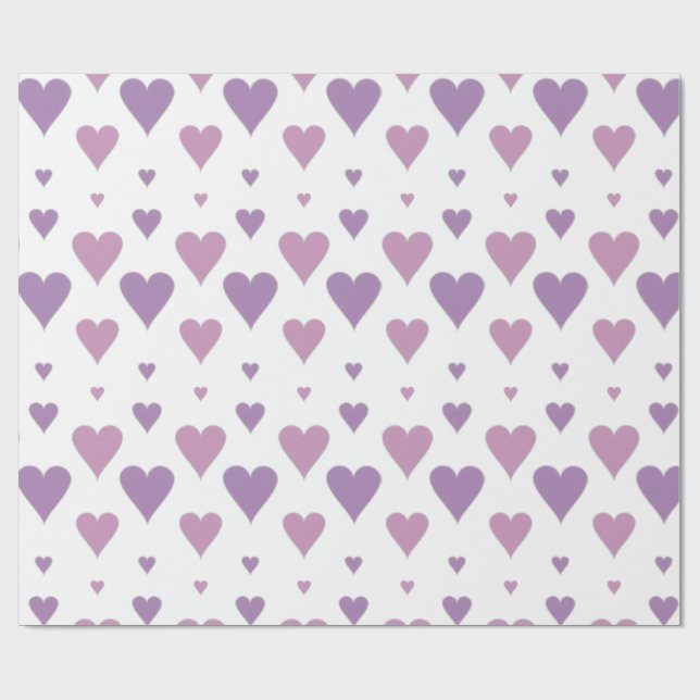 Pastell Hjärtpapper Presentpapper (Platt)