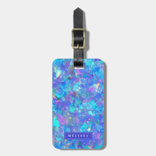 Pastell Holografisk Glitter Bagageetikett Bagagebricka