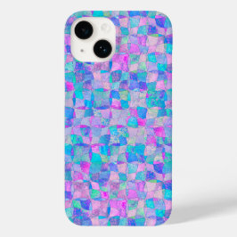 Pastell Iridescent Sömlös Geometrisk Mönster