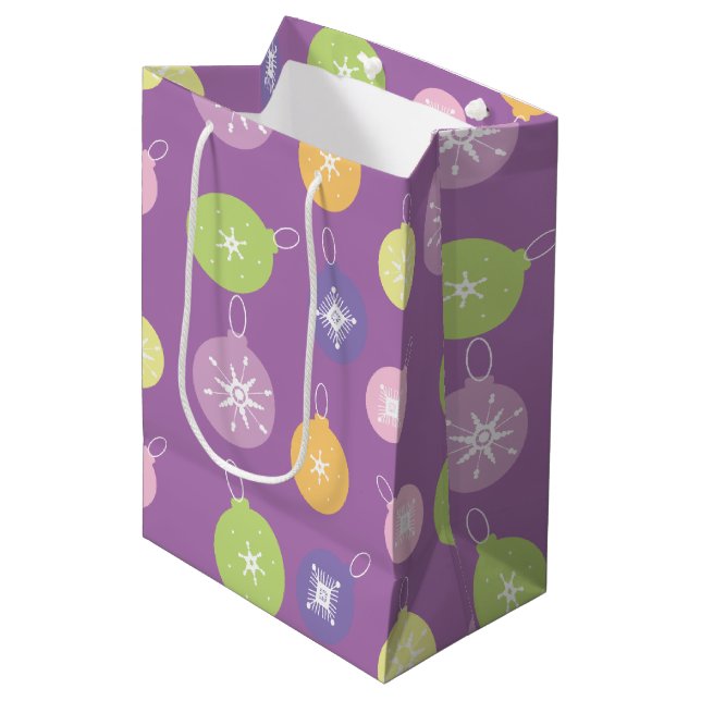 Pastell Juldekorationer Snöflingor Violetta   (Framsidan Vinklad)