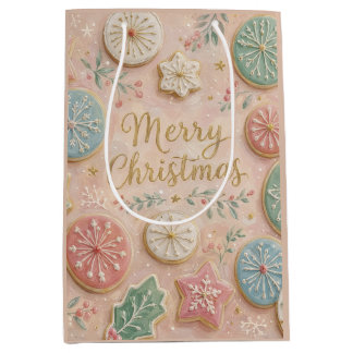 Pastell Julgodis God Jul Snöflinga