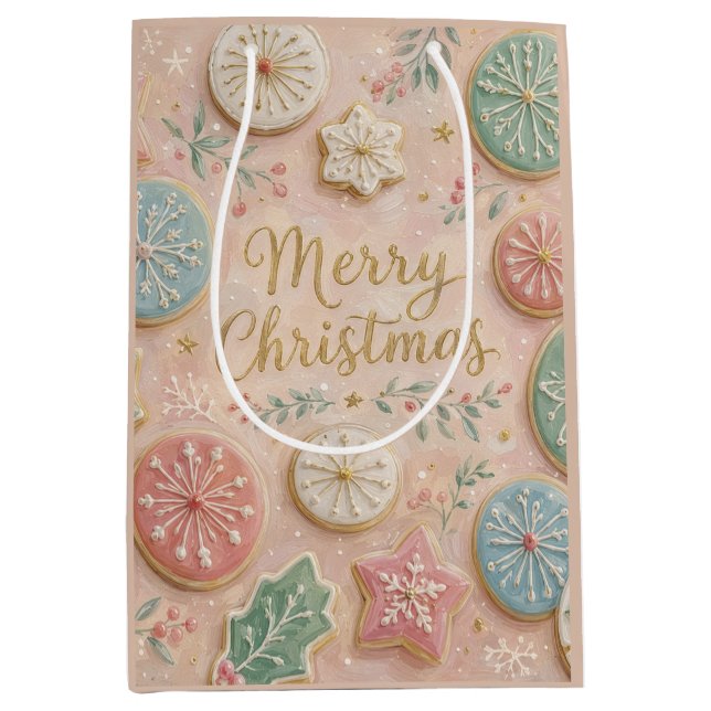Pastell Julgodis God Jul Snöflinga (Framsidan)