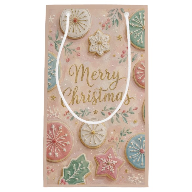 Pastell Julgodis God Jul Snöflinga (Framsidan)