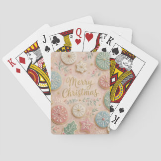 Pastell Julgodis God Jul Snöflinga Casinokort
