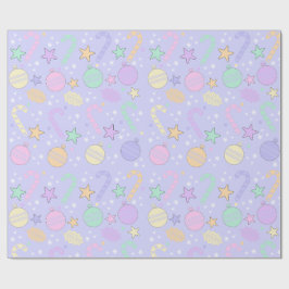 Pastell julmönster presentpapper