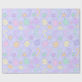 Pastell julmönster presentpapper