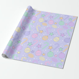 Pastell julmönster presentpapper