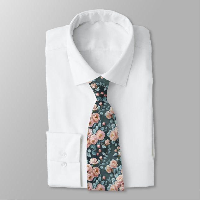 Pastell Kamelior & Damaskusstor Seamless Botanisk Slips (Bunden)