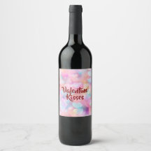 Pastell Kärlek & Romantik Alla Hjärtans Dag Vin Et