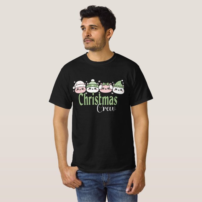Pastell Kawaii Julkatten T Shirt (Hel framsida)