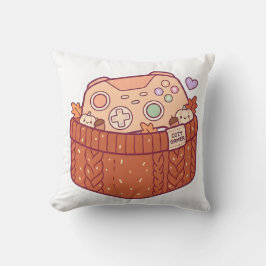 Pastell Kawaii Mysig spelarkontroll Sweater kast Kudde