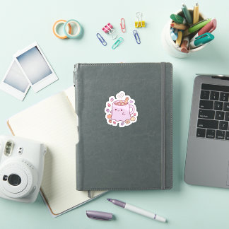 Pastell Kawaii Spökbrygg Klistermärke för Söt Höst Klistermärken