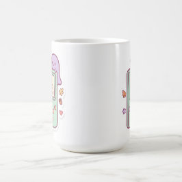 Pastell Kawaii Spökgamarkonsolmugg Kaffemugg