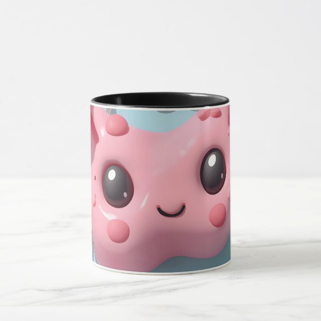 Pastell Kawaii Varelse Fantasy Konst Mugg (Center)