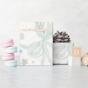 Pastell Konfetti Baby Shower Mönster Mjuk Rosa B Presentpapper