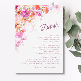 Pastell Körsbärsblom Floral Rosa Romantik Detaljer Tilläggskort