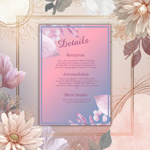 pastell körsbärsblom wedding sakura tilläggskort