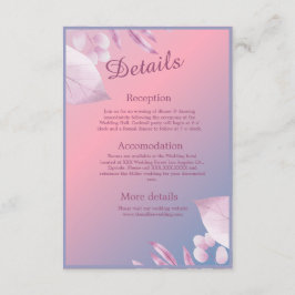 pastell körsbärsblom wedding sakura  tilläggskort