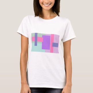 Pastell kvadrerar tee shirt