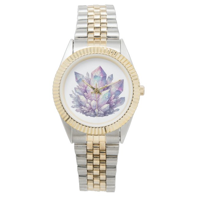 Pastell Kvarts Kluster Armbandsur (Framsida)