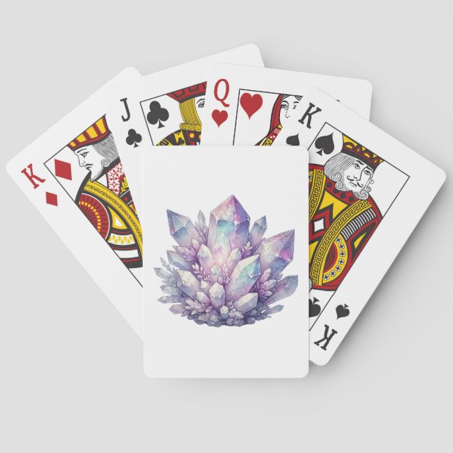 Pastell Kvarts Kluster Casinokort (Baksidan)