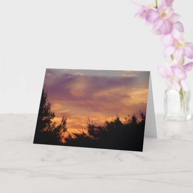 Pastell Landskap Himlen Kort (Orkide)