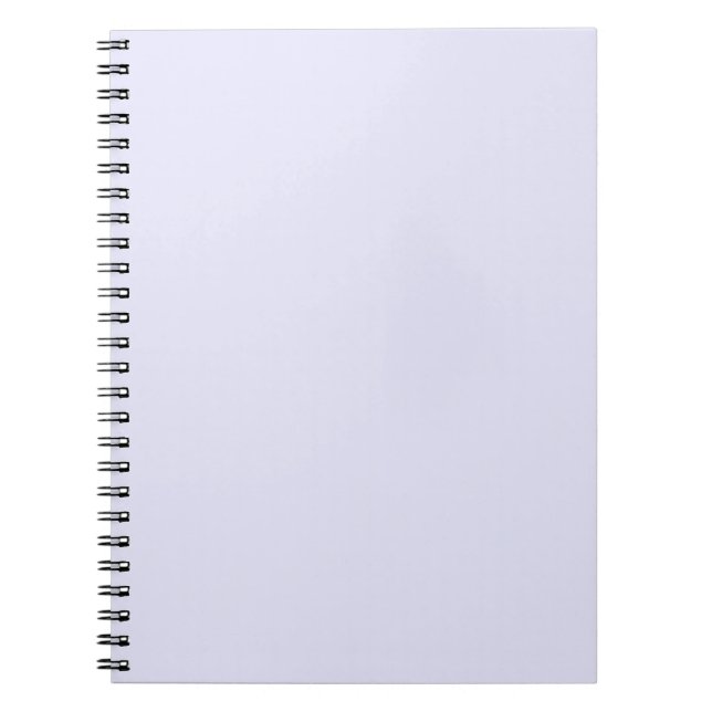 Pastell Lavendel Enfärgad Minimalistisk Anteckningsbok (Framsidan)