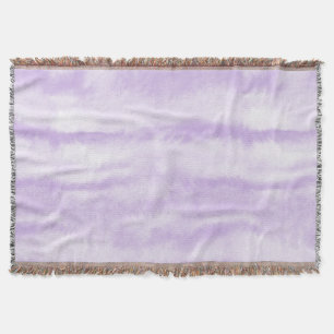 Pastell Lavendel Tie-Dye Vattenfärgseffekt Filt