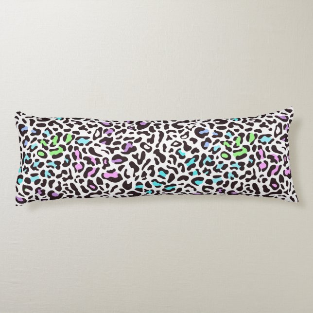 Pastell Leopardmönster Kroppskudde (Baksidan)