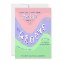 Pastell Lets Groove Flickkalasinbjudan