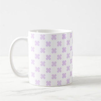 Pastell Lila Blommig Geometrisk Sömlös Mönster Kaffemugg