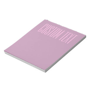 Pastell Lila & Ljus Rosa Modern Redigerbar Text Anteckningsblock