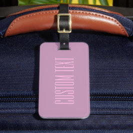 Pastell lila & ljusrosa | Modern redigerbar text Bagagebricka