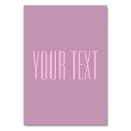 Pastell lila & ljusrosa | Modern redigerbar text Bordsnummer