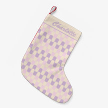 Pastell Lila Retro Geometriskt Mönster Anpassat Na