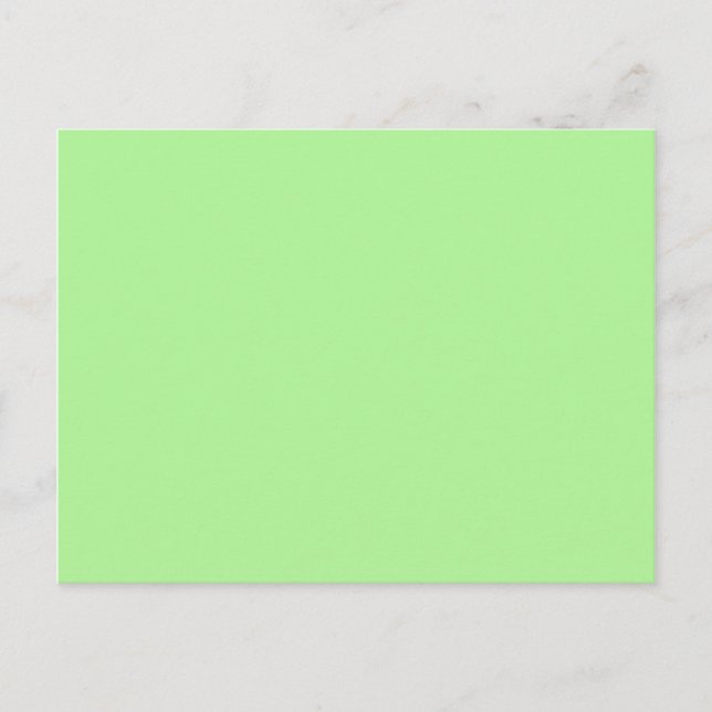 Pastell Lime Sherbet Blank Vykort (Framsida)