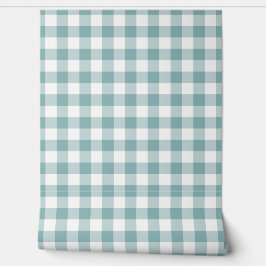 Pastell Ljus Turkos Gingham Kryssruta Buffalo Ruti
