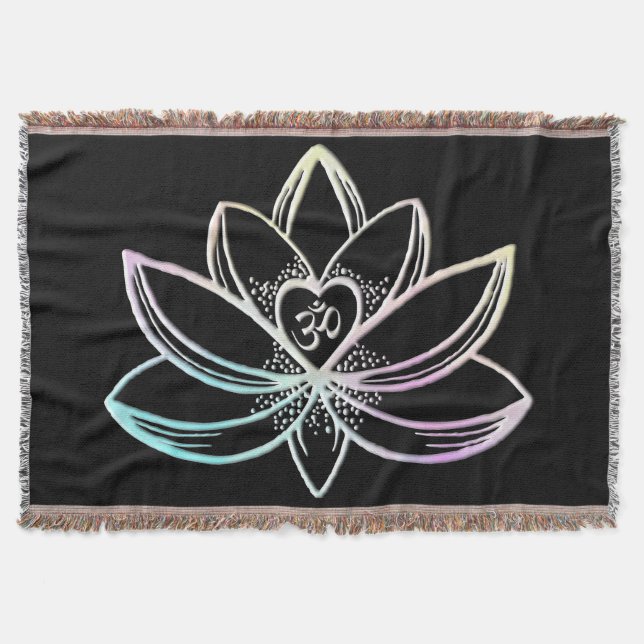Pastell Lotus  Filt (Framsidan)