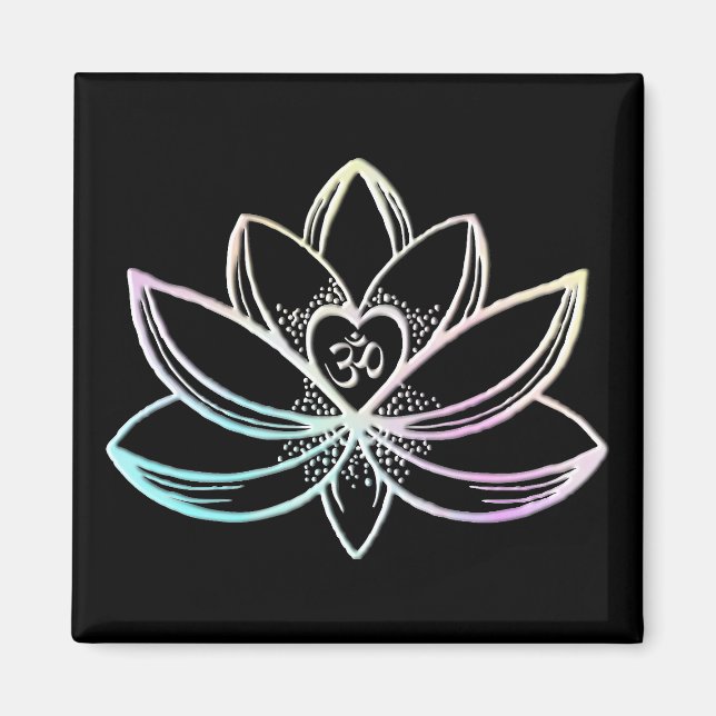 Pastell Lotus  Magnet (Framsidan)