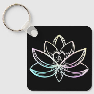 Pastell Lotus Nyckelring