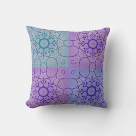 Pastell Mandala-Inspirerad Geometrisk Sömlös Mönst Kudde