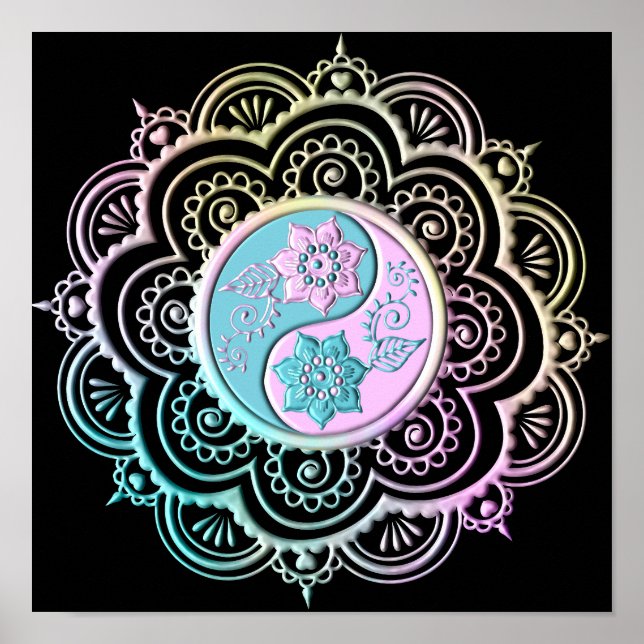 Pastell Mandala Poster (Framsidan)