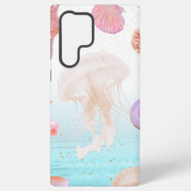 Pastell Maneter & Snigelskal Ocean Aesthetic Telef