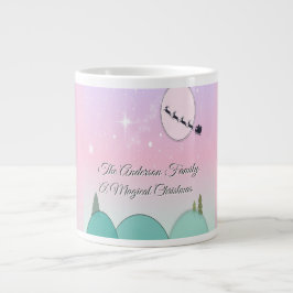 Pastell Månljust Juldryck Jumbo Mugg