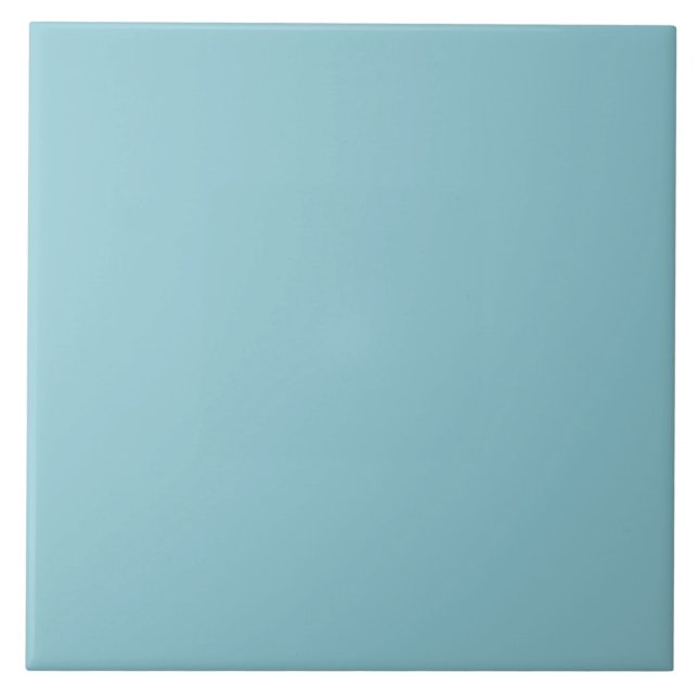 Pastell Marinblå Keramisk Platta. Kakelplatta (Framsidan)