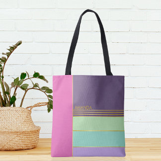 Pastell minimalistisk trendig stilfull chic färgri tygkasse
