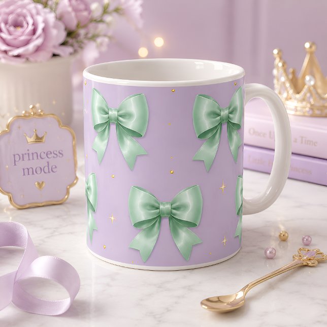 Pastell Mint Färg Bågmönster Kaffemugg (Skapare uppladdad)