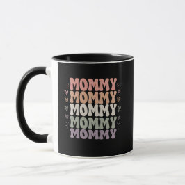 Pastell Mommy Typografi Mugg | Mors Dag Present