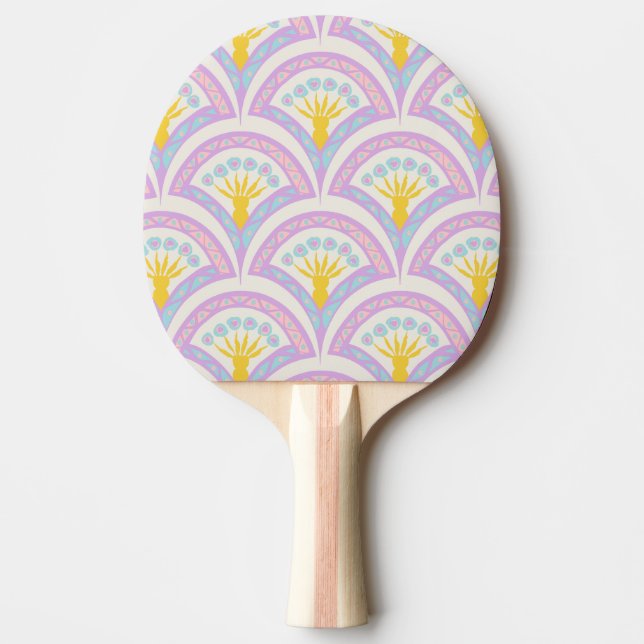 Pastell Mussla Mönster Pingisracket (Framsidan)